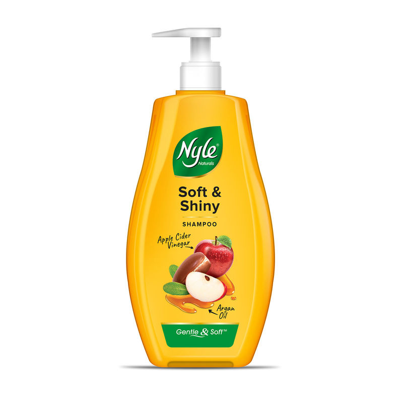 Nyle Naturals Soft & Shiny Anti Hairfall Shampoo with Apple Cider Vinegar & Argan Oil