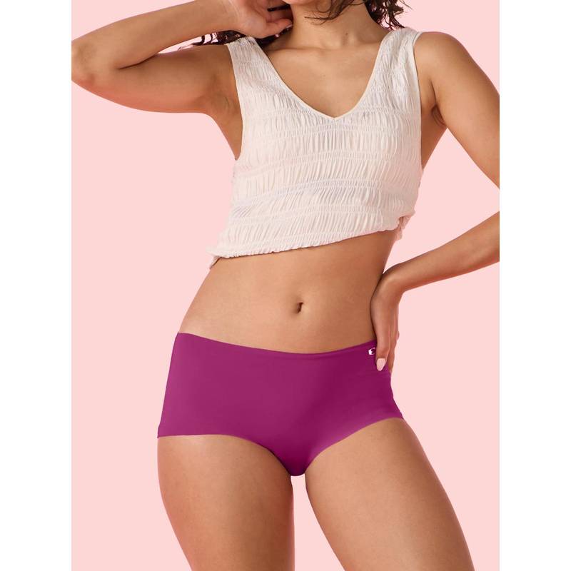 Enamor All Day Comfort Mid Waist Boyshorts Panty Women Magenta (M)