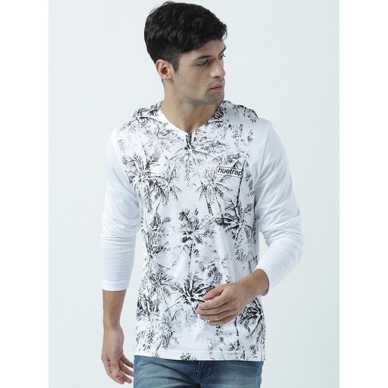 Huetrap Mens Printed Long Sleeves T-Shirt (L)