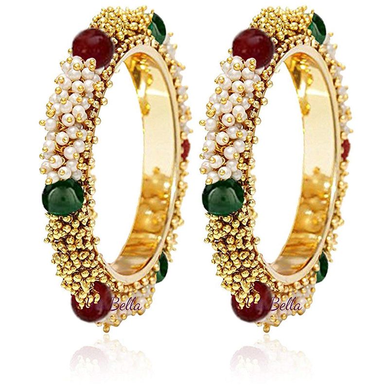 Youbella Gold Plated Bangles Jewellery - 2.8