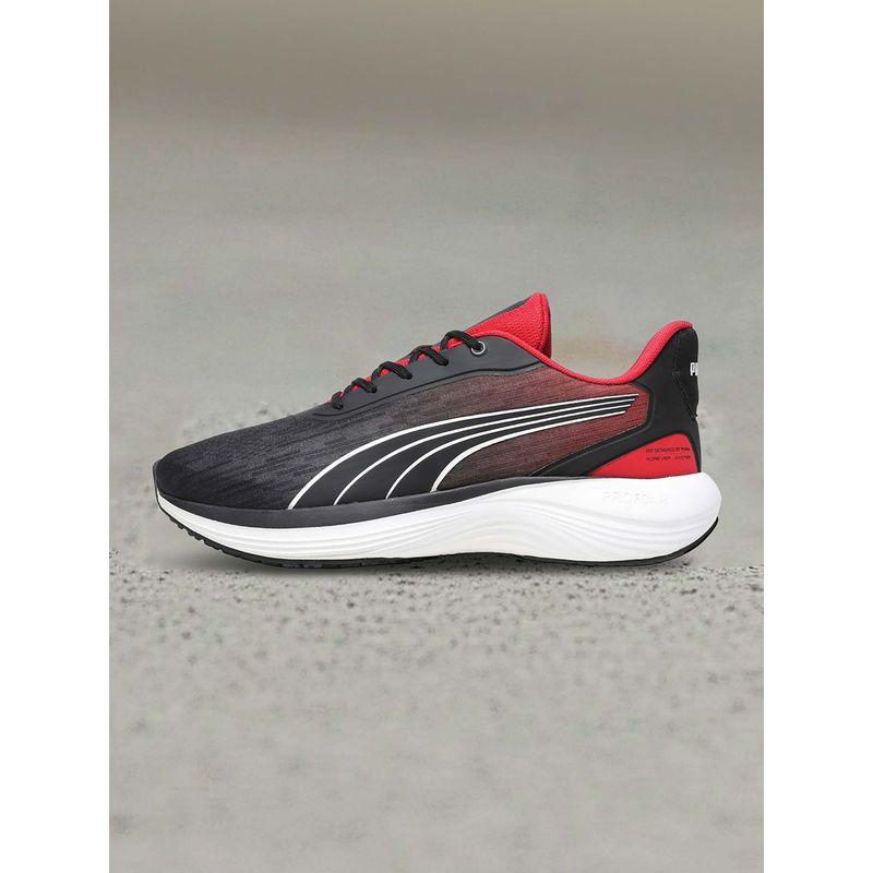 Puma FusionPro Lightweight Cushioned Men Black Running Shoes (UK 8)