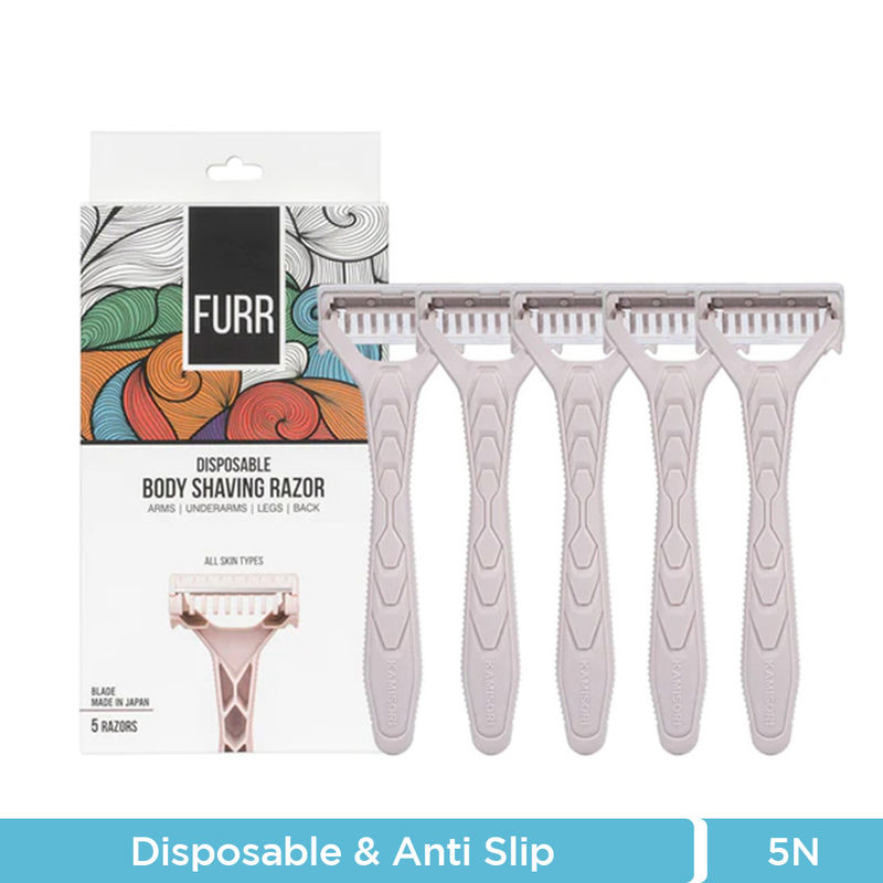 FURR Disposable Body Shaving Razor - Pack of 5