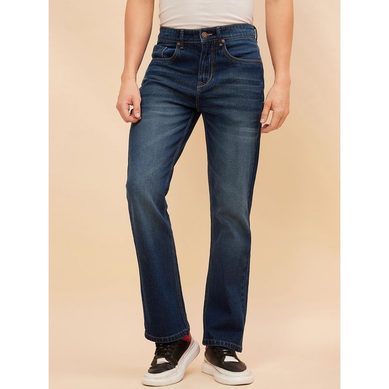 High Star Men Straight Light Fade Stretchable Jeans (34)