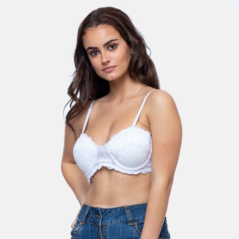 Curwish BEH-01W Enchantress White Strapless Push-Up (36B)