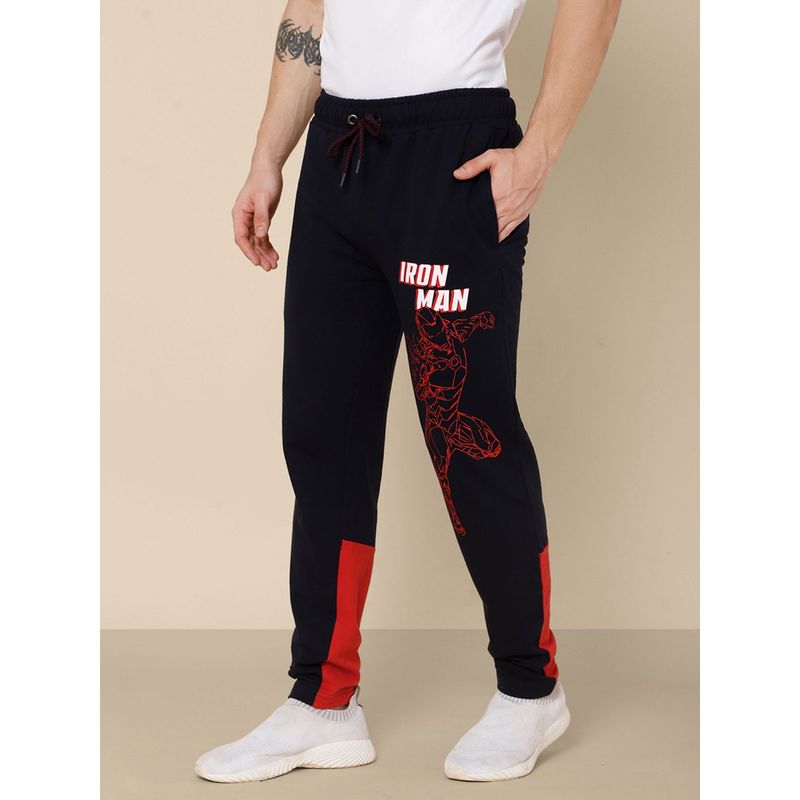Free Authority Young Men Iron Man Printed Blue Jogger (S)