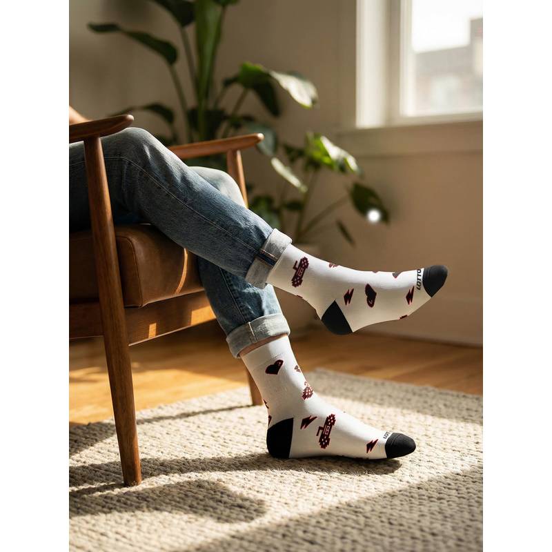 LOTTO Unisex StreetPlay Socks 2.0 - Multi-Color (Pack of 2) (S)