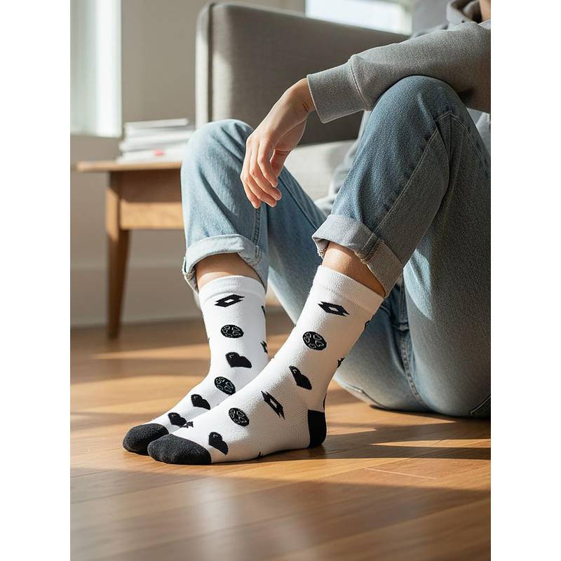 LOTTO Unisex Courtline Socks 1.0 - Multi-Color (Pack of 2) (S)