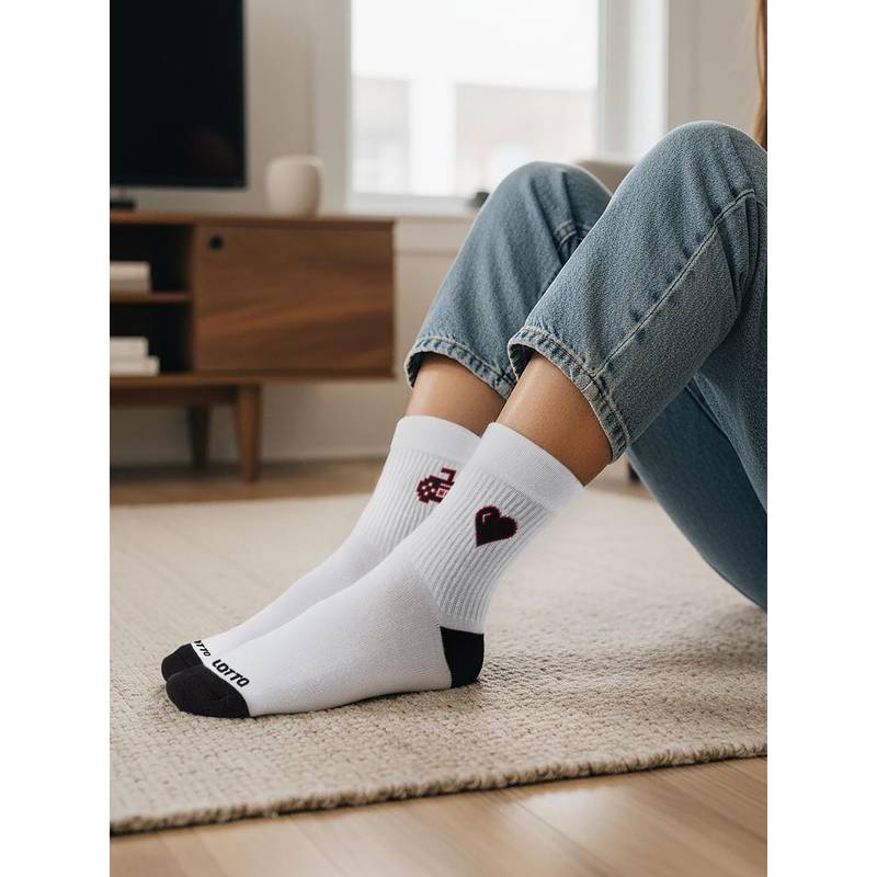 LOTTO Unisex StreetPlay Socks 4.0 - Multi-Color (Pack of 2) (S)