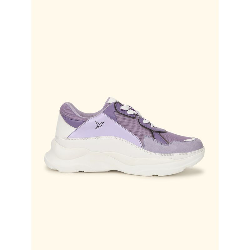 Yoho Lavender Chunky Sneakers for Women (UK 8)