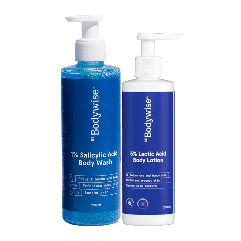 Be Bodywise 1 Salicylic Acid Body Wash & 5 Lactic Acid Body Lotion