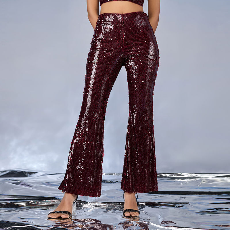 Tracy red sequin shirt and pant set | Red sequin, Sequin shirt, Shopping  outfit