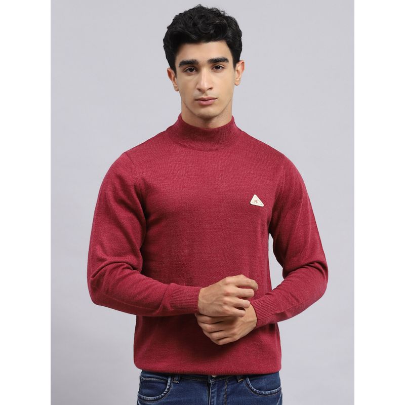 Monte Carlo Onion Pink Solid Turtle Neck Sweater (3XL)