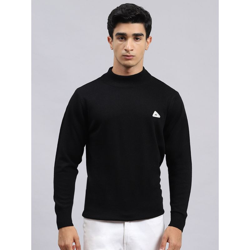 Monte Carlo Black Solid Turtle Neck Sweater (2XL)