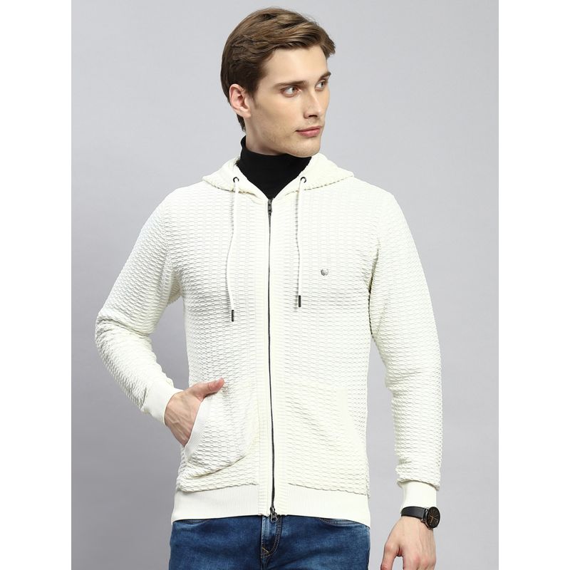 Monte Carlo Off White Self Design Hoodie (L)