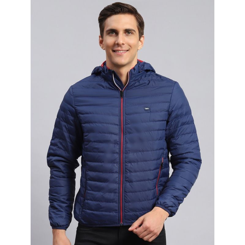 Monte Carlo Denim Blue Solid Hood Jacket Buy Monte Carlo Denim Blue