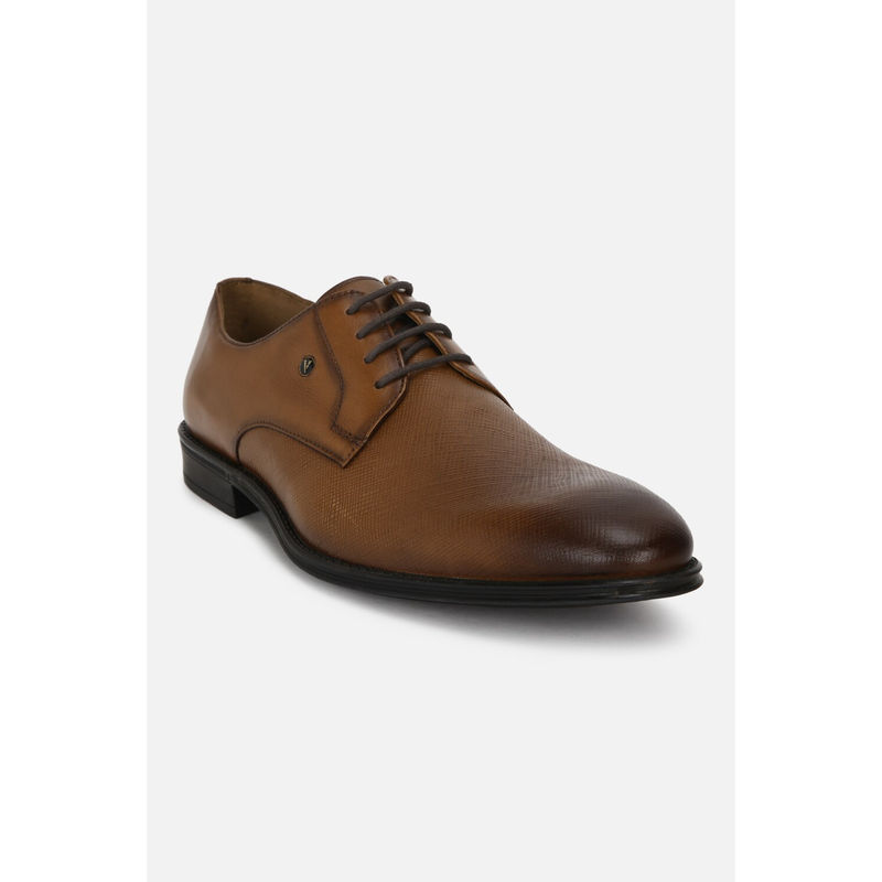 Van Heusen Men Tan Lace Up Oxford Shoes (UK 7)