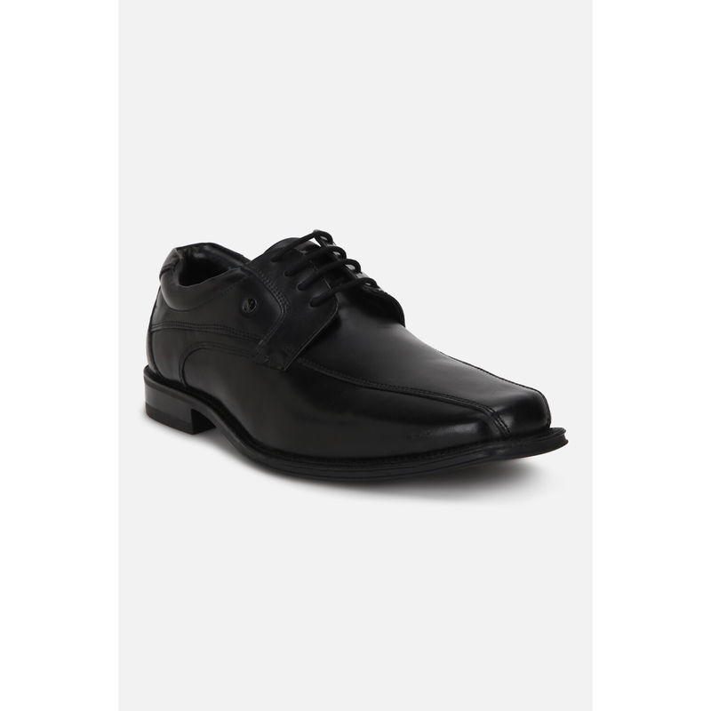 Van Heusen Men Black Lace Up Oxford Shoes (UK 7)