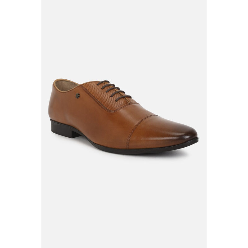 Van Heusen Men Tan Lace Up Oxford Shoes (UK 9)