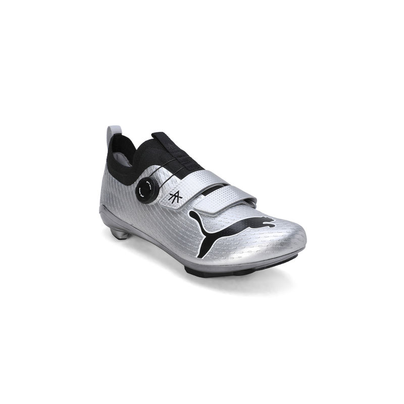Puma PWR Spin x AT Unisex Grey Football Shoes (UK 6)