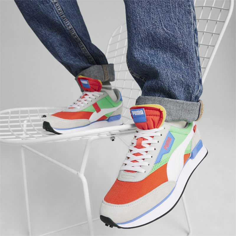 Buy Puma Future Rider Play On Unisex Red \u0026 White Sneakers Online