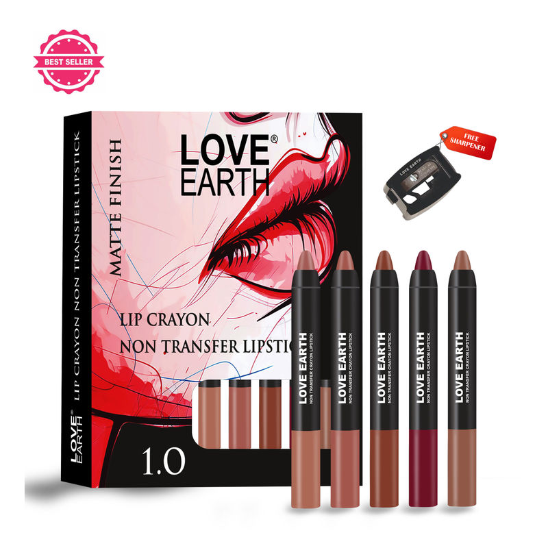 Love Earth Lip Crayon Non-Transfer Lipstick