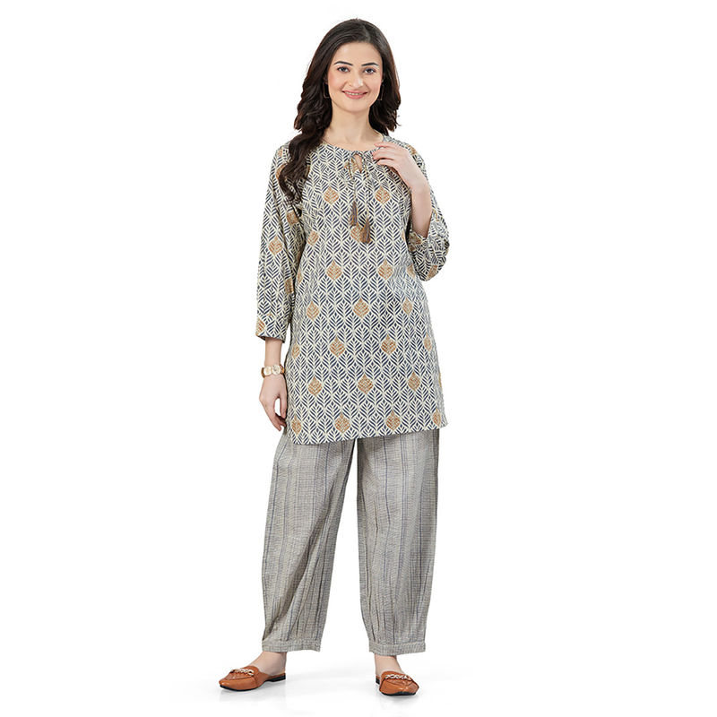 July Nightwear Women Kurti - Pyjama-WPC651 (Set of 2) (S)