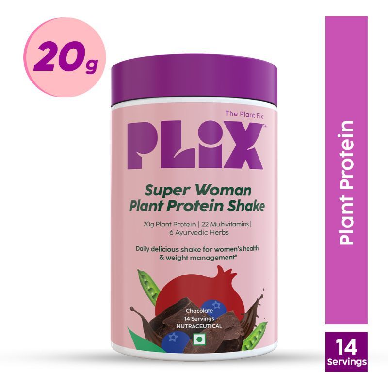 PLIX Womens Protein Powder, 20g Protein For Hormonal Balance and Weight Management - Chocolate
