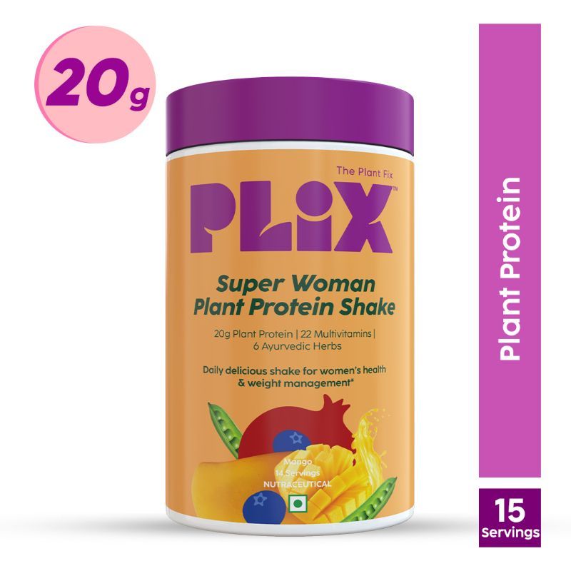PLIX Womens Protein Powder, 20g Protein For Hormonal Balance and Weight Management - Mango