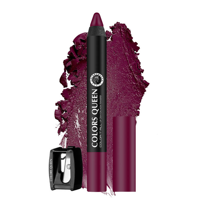 Colors Queen Color It All Non Transfer Matte Lip Crayon - 15 Murphy Wine