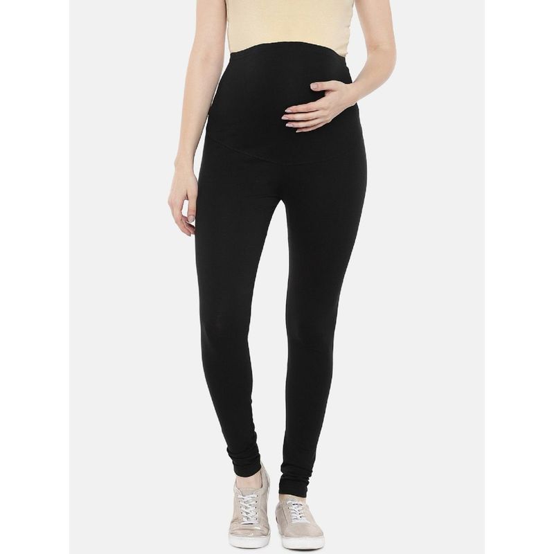 Blush9 Maternity Over The Bump Black leggings (L)