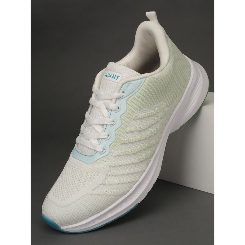 AVANT Mens Spartanx Running Shoes Light Grey & Green (UK 9)