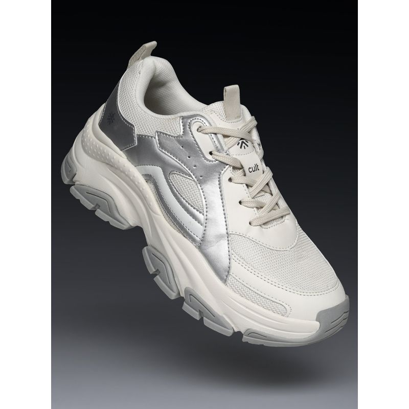 CULT Womens Luna Sneakers - Off White (UK 7)