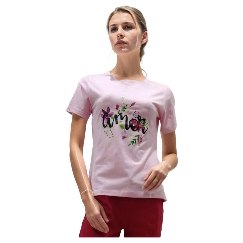 VIEVIANA Womens Lavender V-Neck T-Shirt (L)