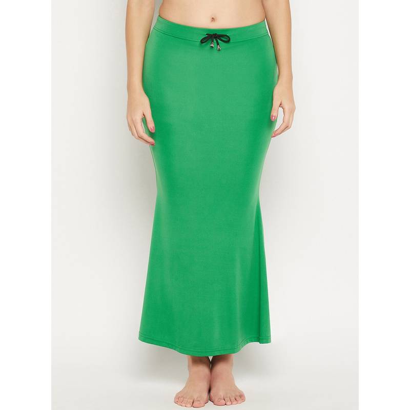 Secrets By ZeroKaata Women Solid Mermaid Fit Saree Petticoat - Green (8XL)