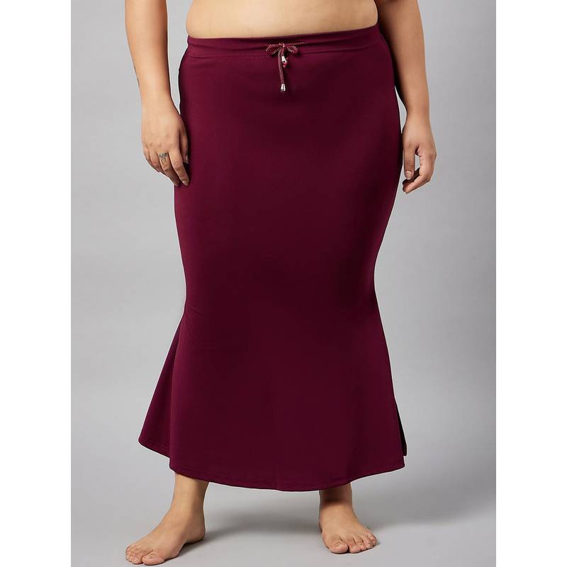 Secrets By ZeroKaata Women Plus Size Solid Mermaid Fit Saree Petticoat (7XL)