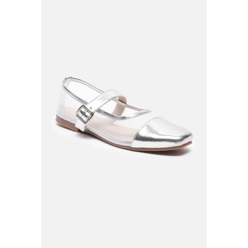Van Heusen Women Silver Ballerina (UK 3)