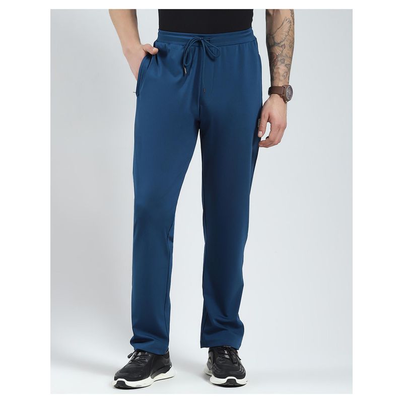Monte Carlo Mens Blue Solid Regular Fit Trackpant (3XL)
