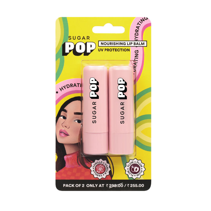 Buy SUGAR POP Nourishing Lip Balm Duo 02 Vanilla & Plum Online