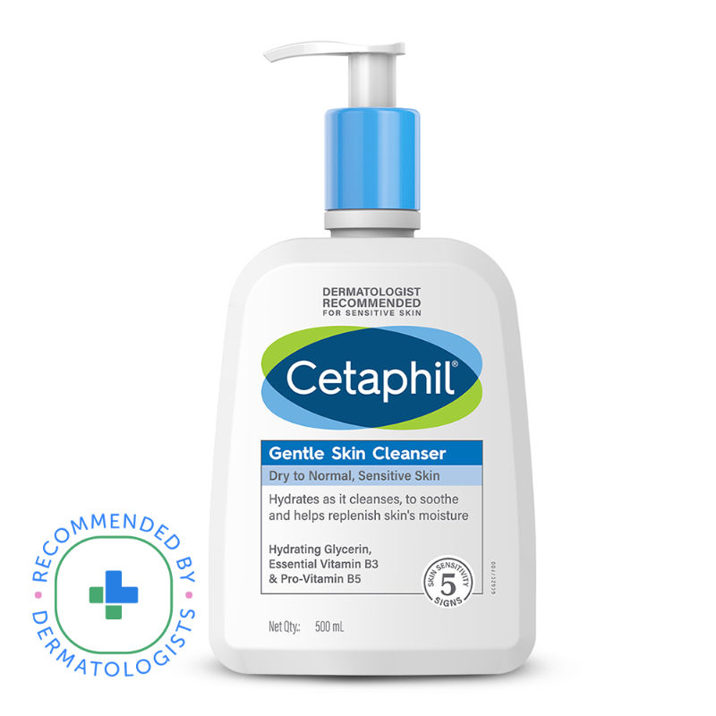 Cetaphil Gentle Skin Cleanser |Dry to Normal Skin with Niacinamide |Dermatologist Recommended