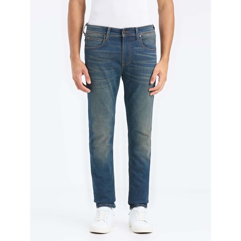 Pepe Jeans Men Blue Low Rise Slim Fit Tapered Powerflex Jeans (36)
