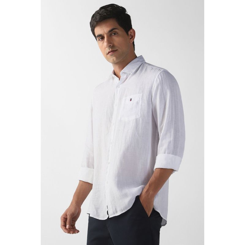 Louis Philippe Men White Full Sleeves Shirt (42)