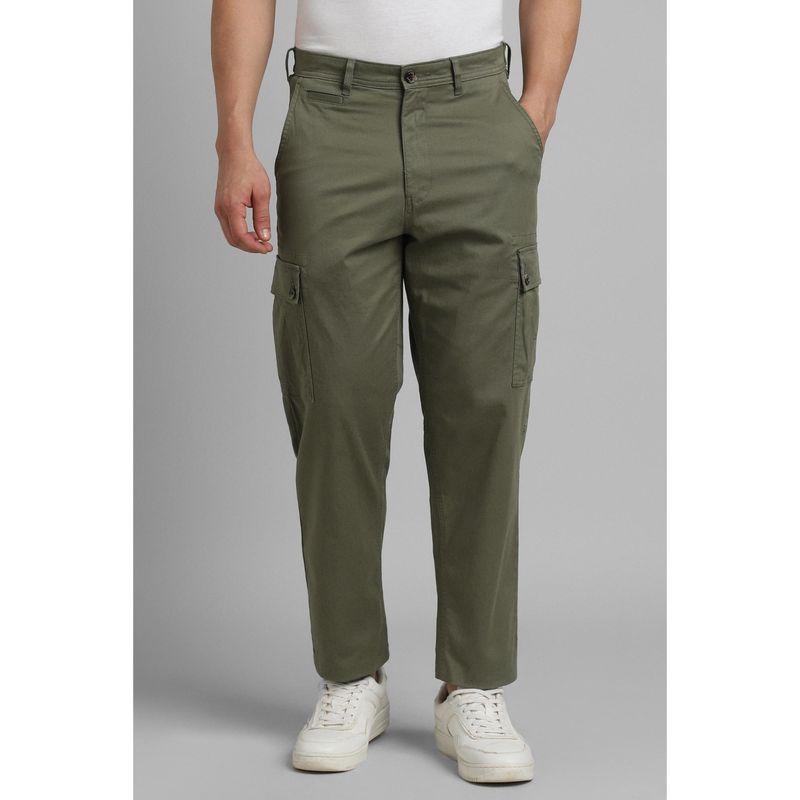 Simon Carter Solid Olive Cargo Pant (32)