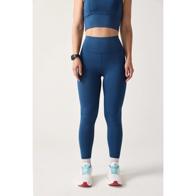 Sawsee Play Sculpt High-Compression Teal Leggings (M)