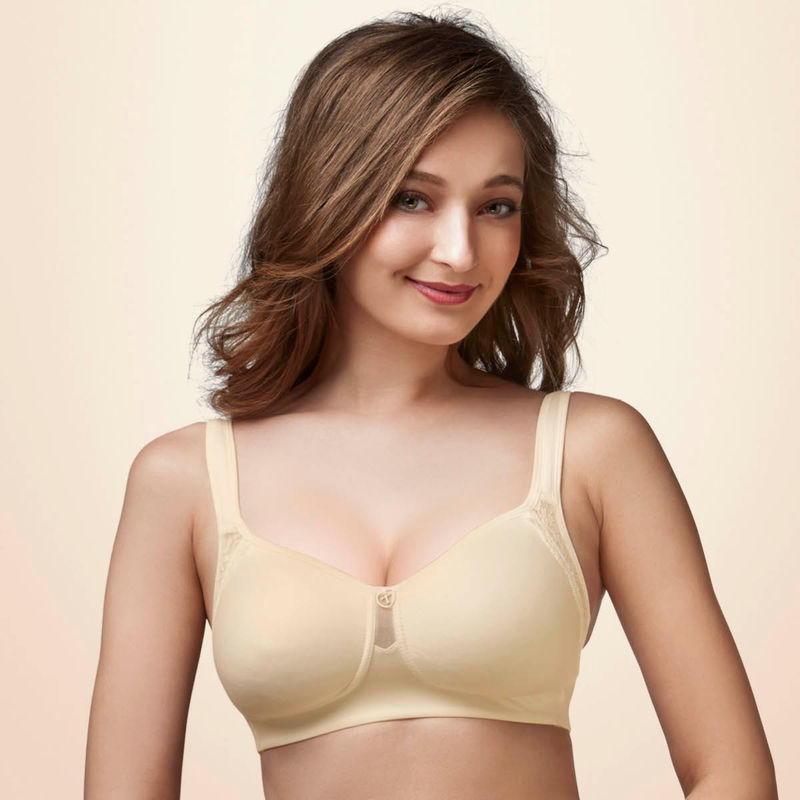 Trylo Lush Woman Non Padded Full Cup Bra - Nude (38C)