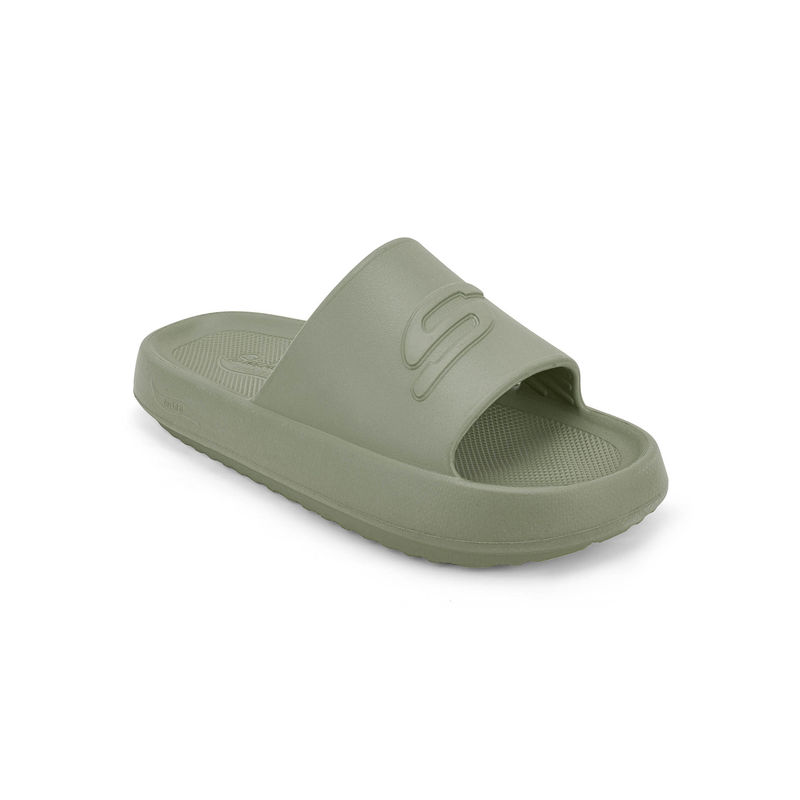 SKECHERS Women ARCH FIT HORIZON Green Casual Sliders (US 8)