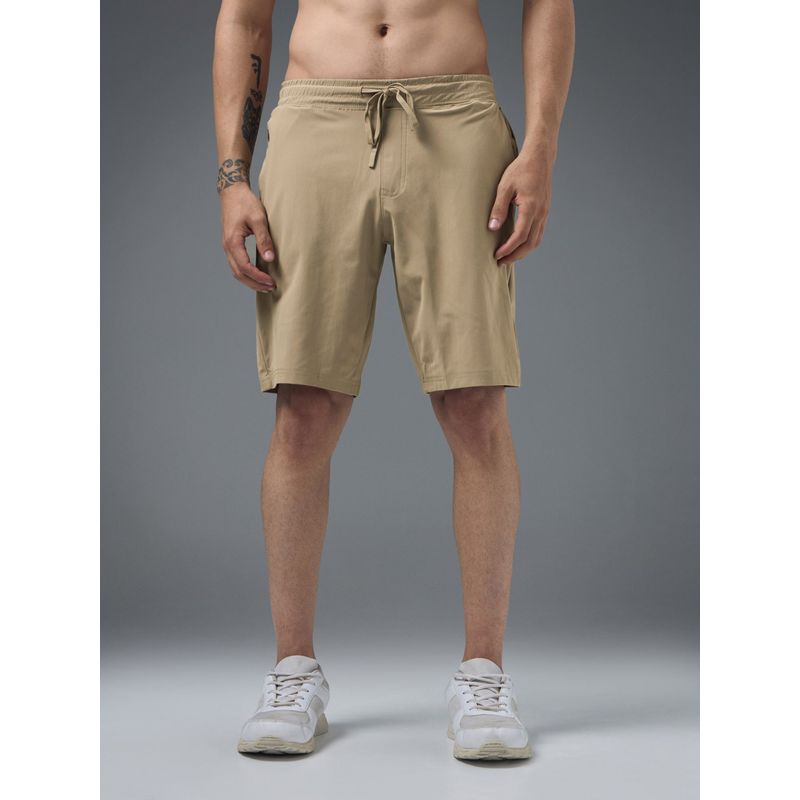 Technosport Men Solid Slim Fit Sports Shorts (M)