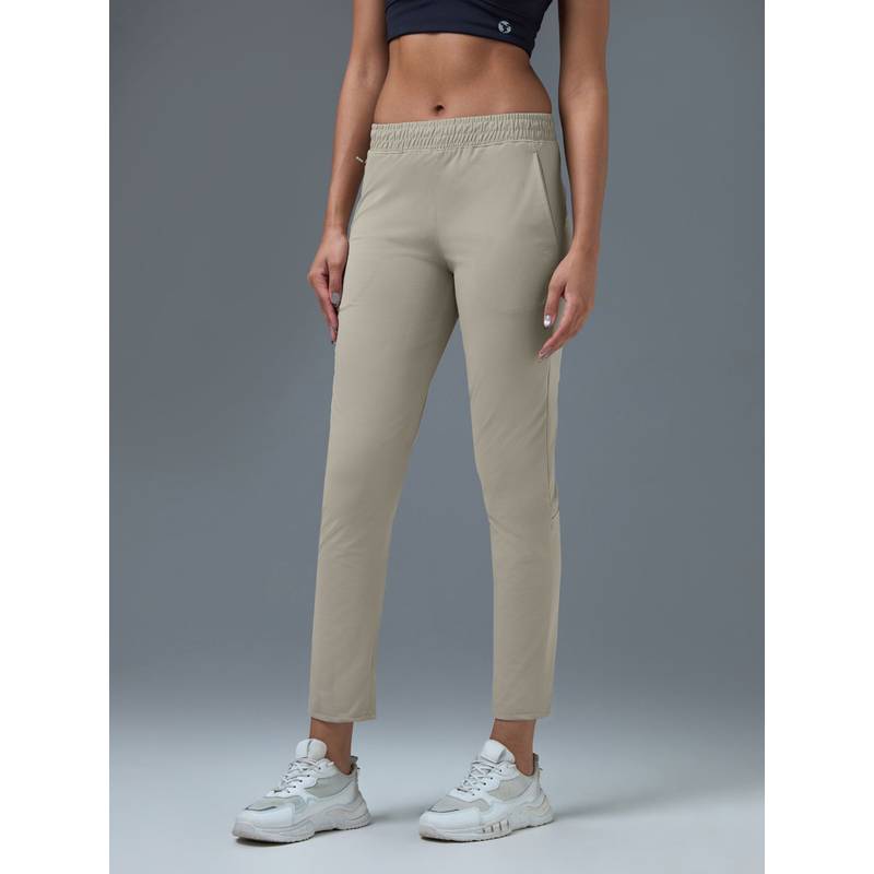 Technosport Women Solid Straight Fit Trackpant (S)