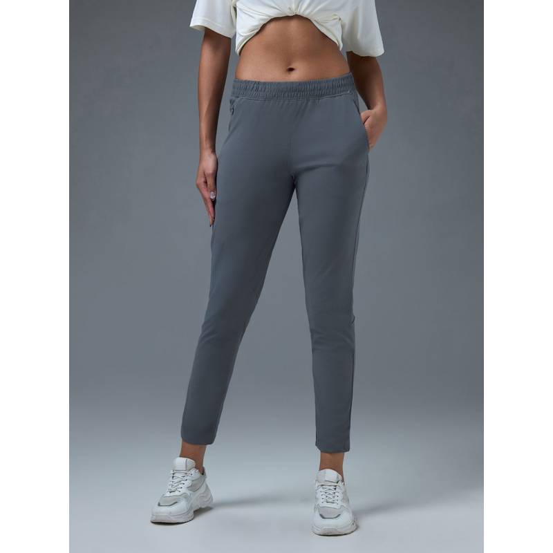 Technosport Women Solid Straight Fit Trackpant (S)