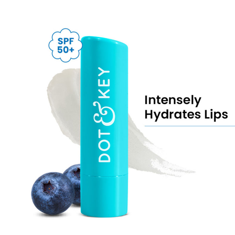 Dot & Key Barrier Repair Hydrating Lip Balm SPF 50+ PA+++, Bluberry Bliss