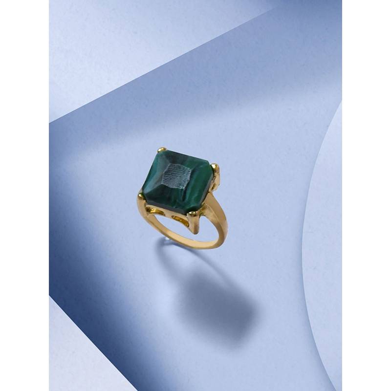 Buy Accessorize London Women's green Willow Statement Stone Ring Online